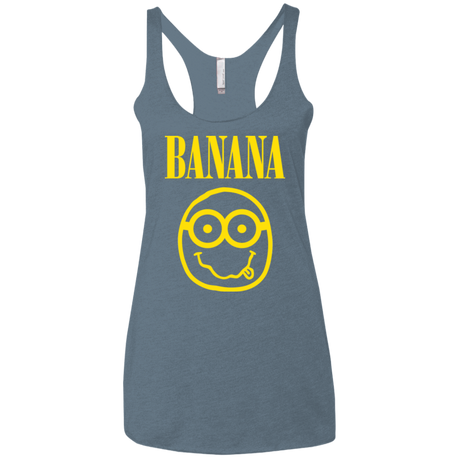 T-Shirts Indigo / X-Small Banana Women's Triblend Racerback Tank