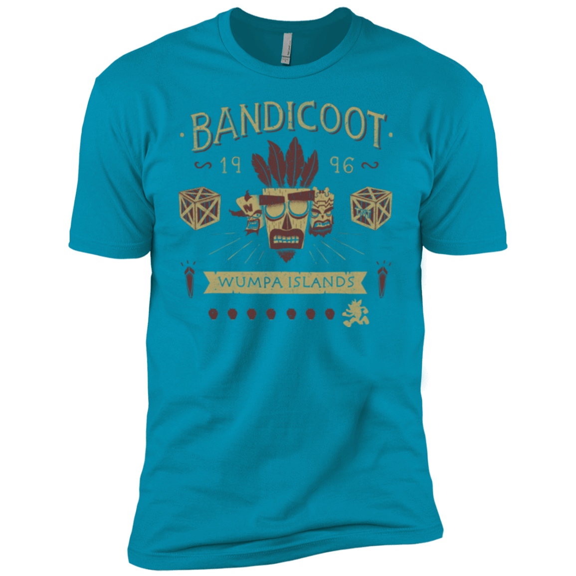 T-Shirts Turquoise / YXS Bandicoot Time Boys Premium T-Shirt