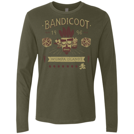 T-Shirts Military Green / Small Bandicoot Time Men's Premium Long Sleeve