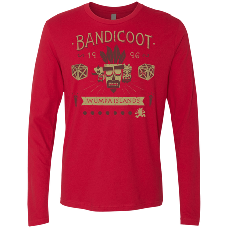 T-Shirts Red / Small Bandicoot Time Men's Premium Long Sleeve