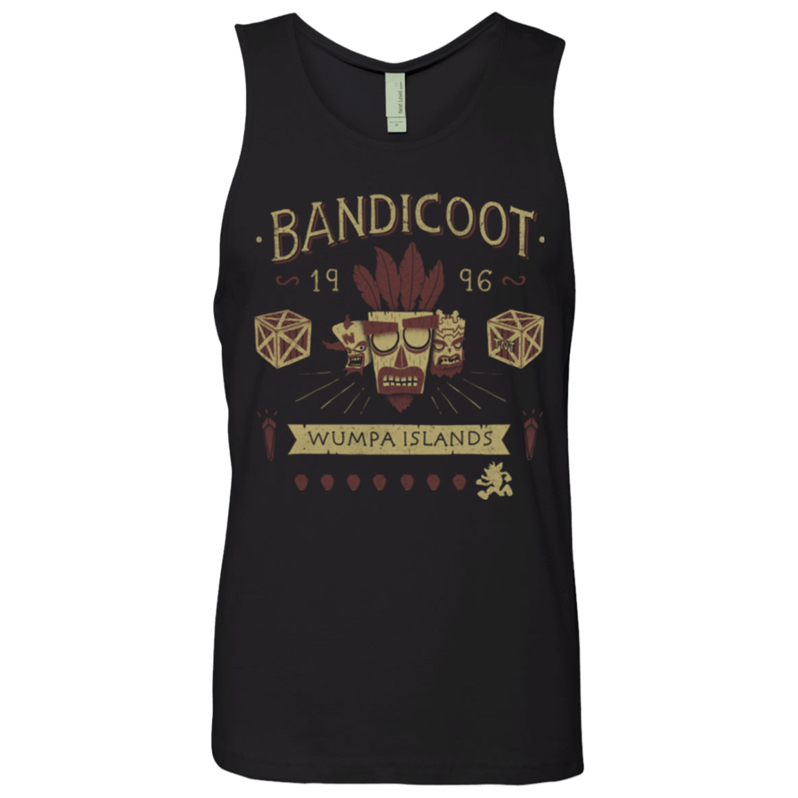 T-Shirts Black / Small Bandicoot Time Men's Premium Tank Top