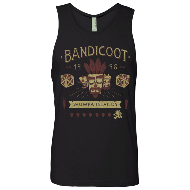 T-Shirts Black / Small Bandicoot Time Men's Premium Tank Top
