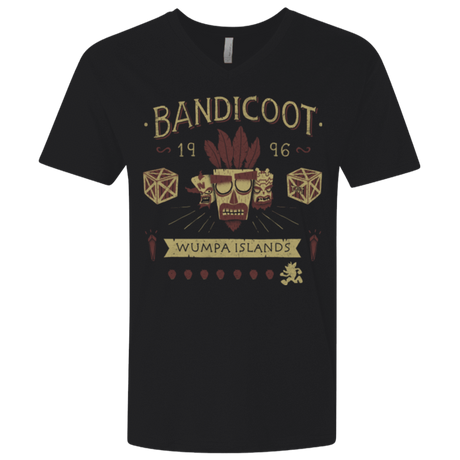 T-Shirts Black / X-Small Bandicoot Time Men's Premium V-Neck