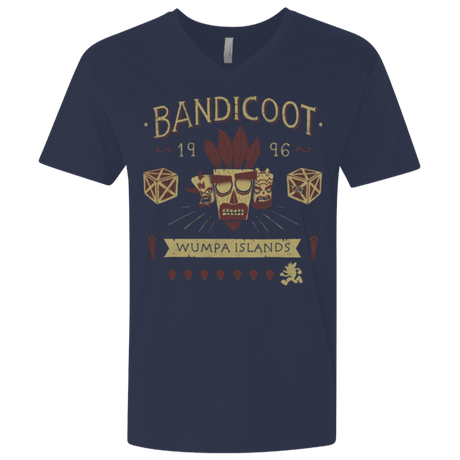 T-Shirts Midnight Navy / X-Small Bandicoot Time Men's Premium V-Neck