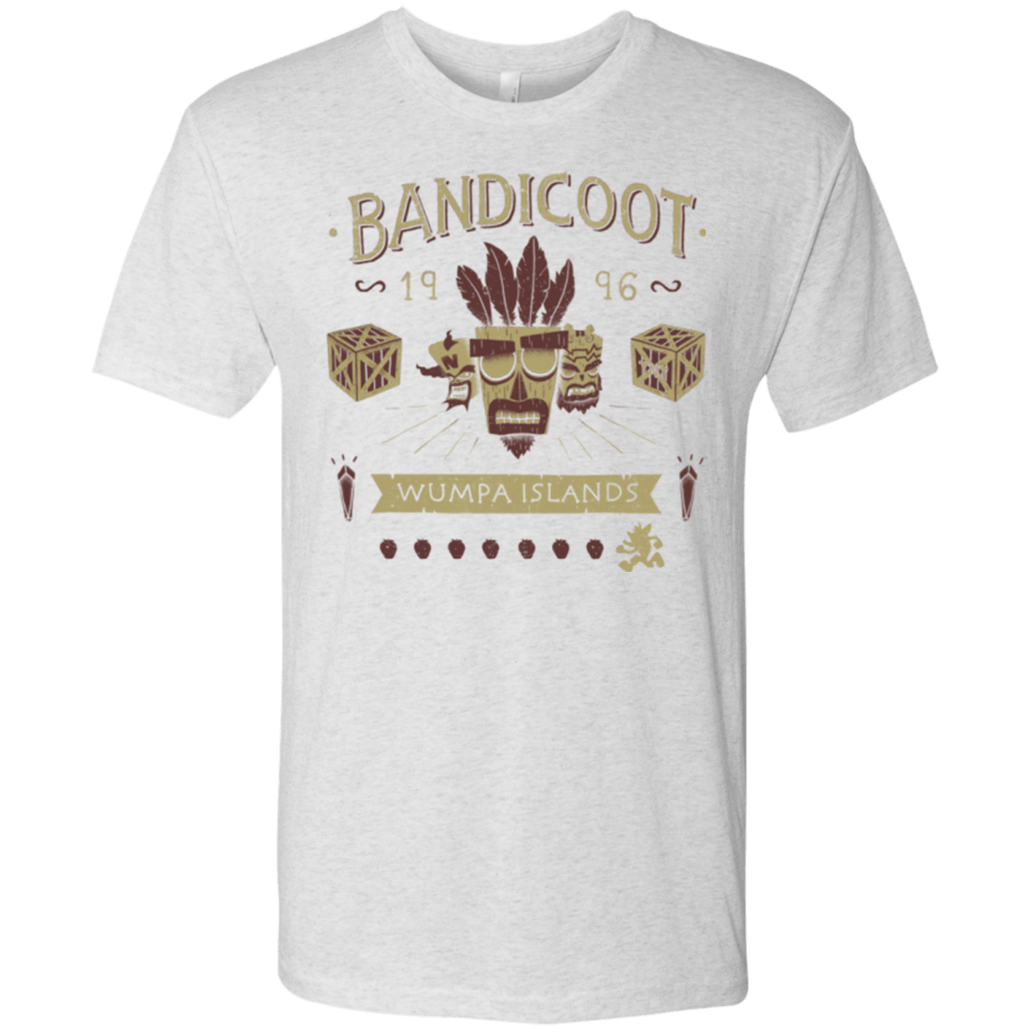 T-Shirts Heather White / Small Bandicoot Time Men's Triblend T-Shirt