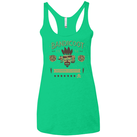 T-Shirts Envy / X-Small Bandicoot Time Women's Triblend Racerback Tank