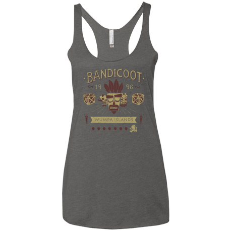 T-Shirts Premium Heather / X-Small Bandicoot Time Women's Triblend Racerback Tank