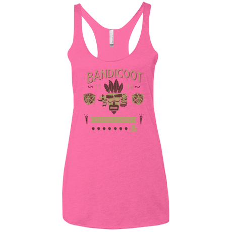 T-Shirts Vintage Pink / X-Small Bandicoot Time Women's Triblend Racerback Tank