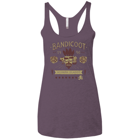 T-Shirts Vintage Purple / X-Small Bandicoot Time Women's Triblend Racerback Tank