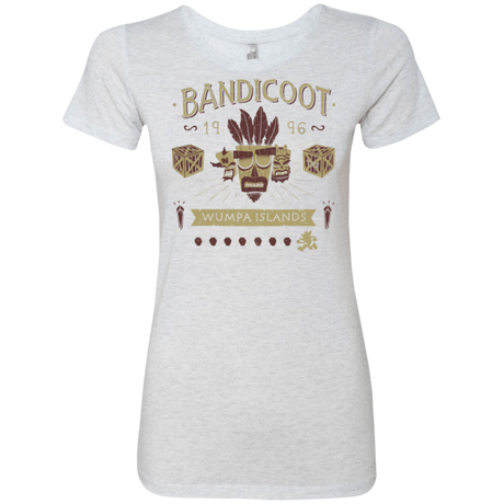 T-Shirts Heather White / Small Bandicoot Time Women's Triblend T-Shirt