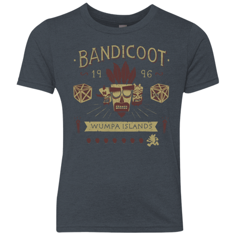 T-Shirts Vintage Navy / YXS Bandicoot Time Youth Triblend T-Shirt