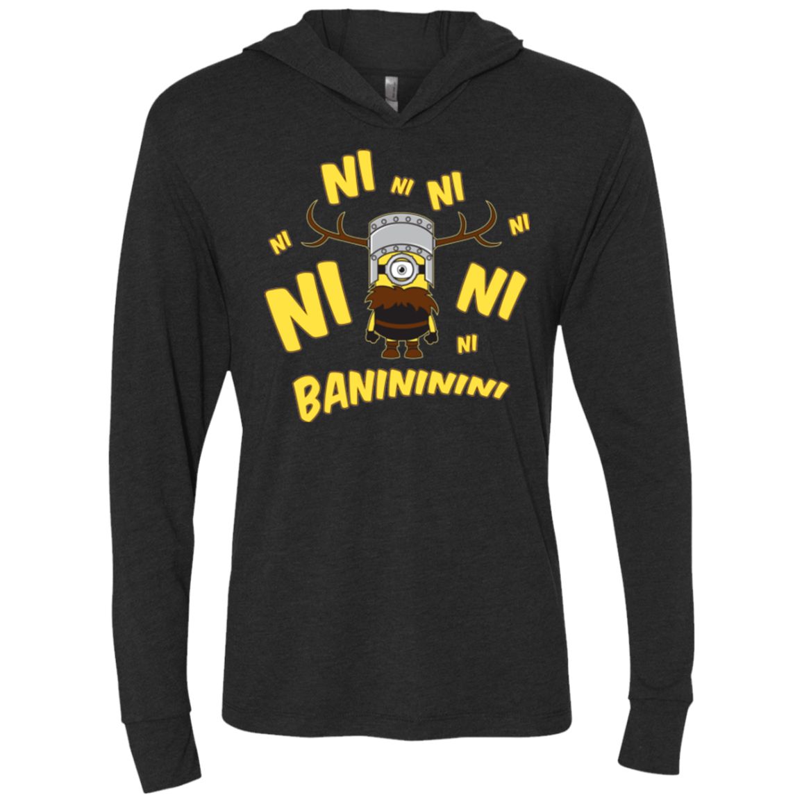 Baninini Triblend Long Sleeve Hoodie Tee