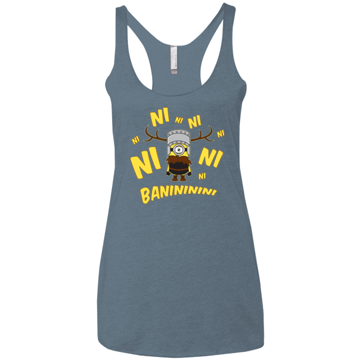 T-Shirts Indigo / X-Small Baninini Women's Triblend Racerback Tank