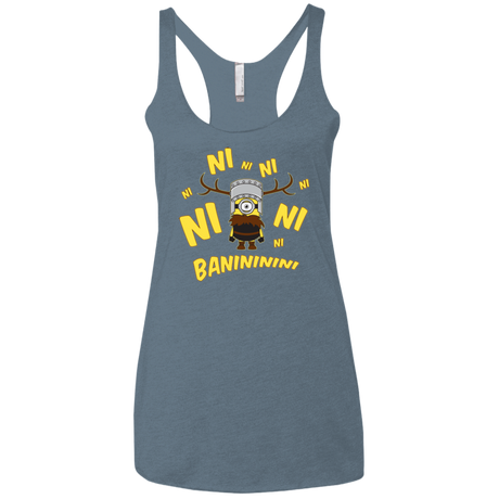 T-Shirts Indigo / X-Small Baninini Women's Triblend Racerback Tank