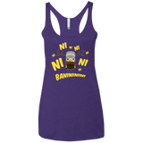 T-Shirts Purple / X-Small Baninini Women's Triblend Racerback Tank