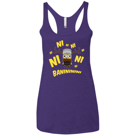 T-Shirts Purple / X-Small Baninini Women's Triblend Racerback Tank