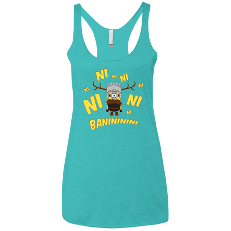 T-Shirts Tahiti Blue / X-Small Baninini Women's Triblend Racerback Tank