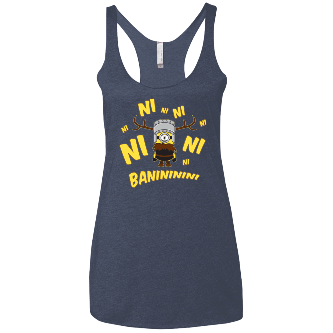 T-Shirts Vintage Navy / X-Small Baninini Women's Triblend Racerback Tank