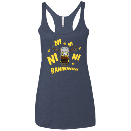 T-Shirts Vintage Navy / X-Small Baninini Women's Triblend Racerback Tank
