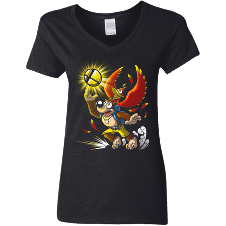 T-Shirts Black / S Banjo in Smash Women's V-Neck T-Shirt