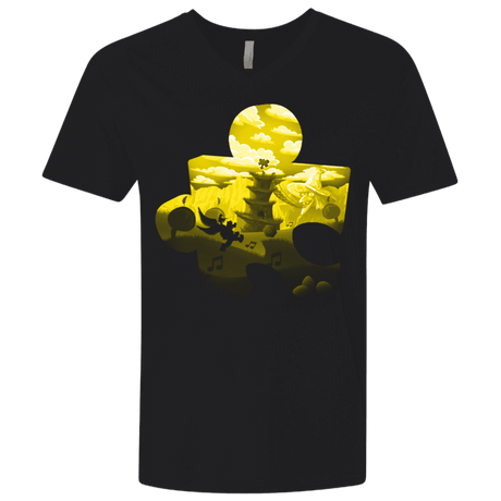 T-Shirts Black / X-Small Banjo Kazooie Silhouette Men's Premium V-Neck