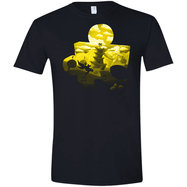 T-Shirts Black / X-Small Banjo Kazooie Silhouette Men's Semi-Fitted Softstyle