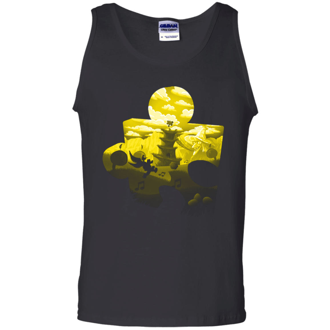 T-Shirts Black / S Banjo Kazooie Silhouette Men's Tank Top