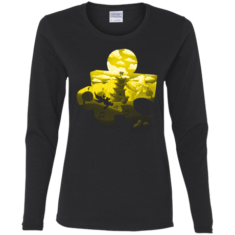 T-Shirts Black / S Banjo Kazooie Silhouette Women's Long Sleeve T-Shirt