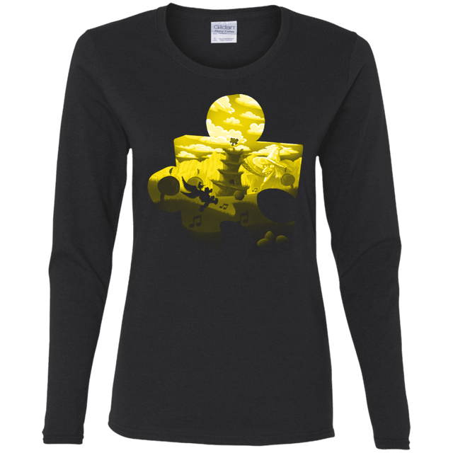 T-Shirts Black / S Banjo Kazooie Silhouette Women's Long Sleeve T-Shirt