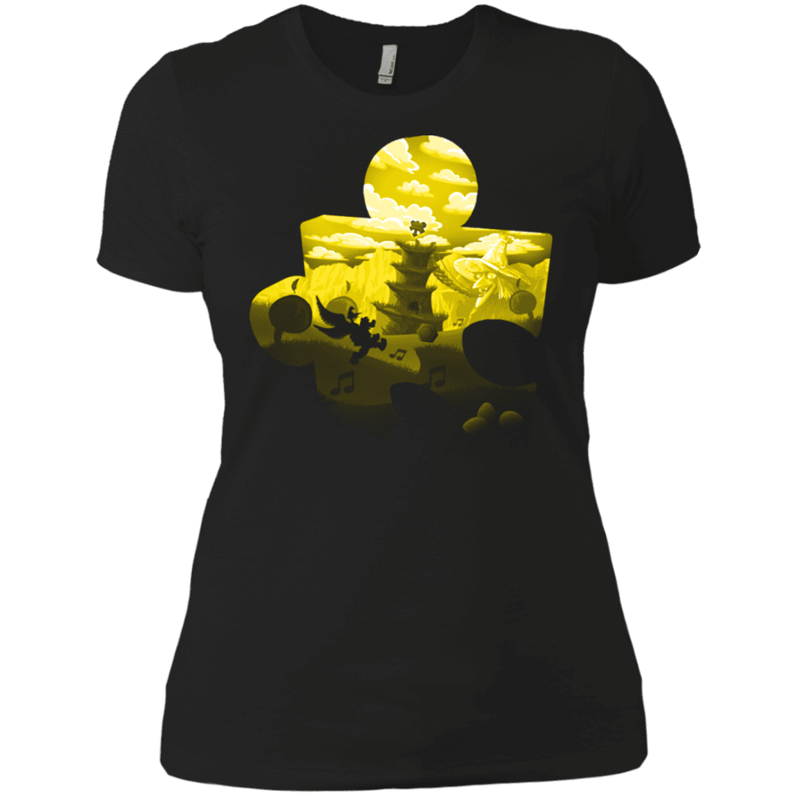 T-Shirts Black / X-Small Banjo Kazooie Silhouette Women's Premium T-Shirt