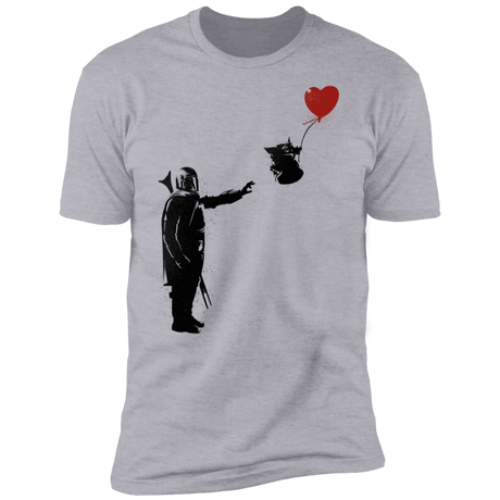 T-Shirts Heather Grey / S Banksy Baby Yoda Men's Premium T-Shirt