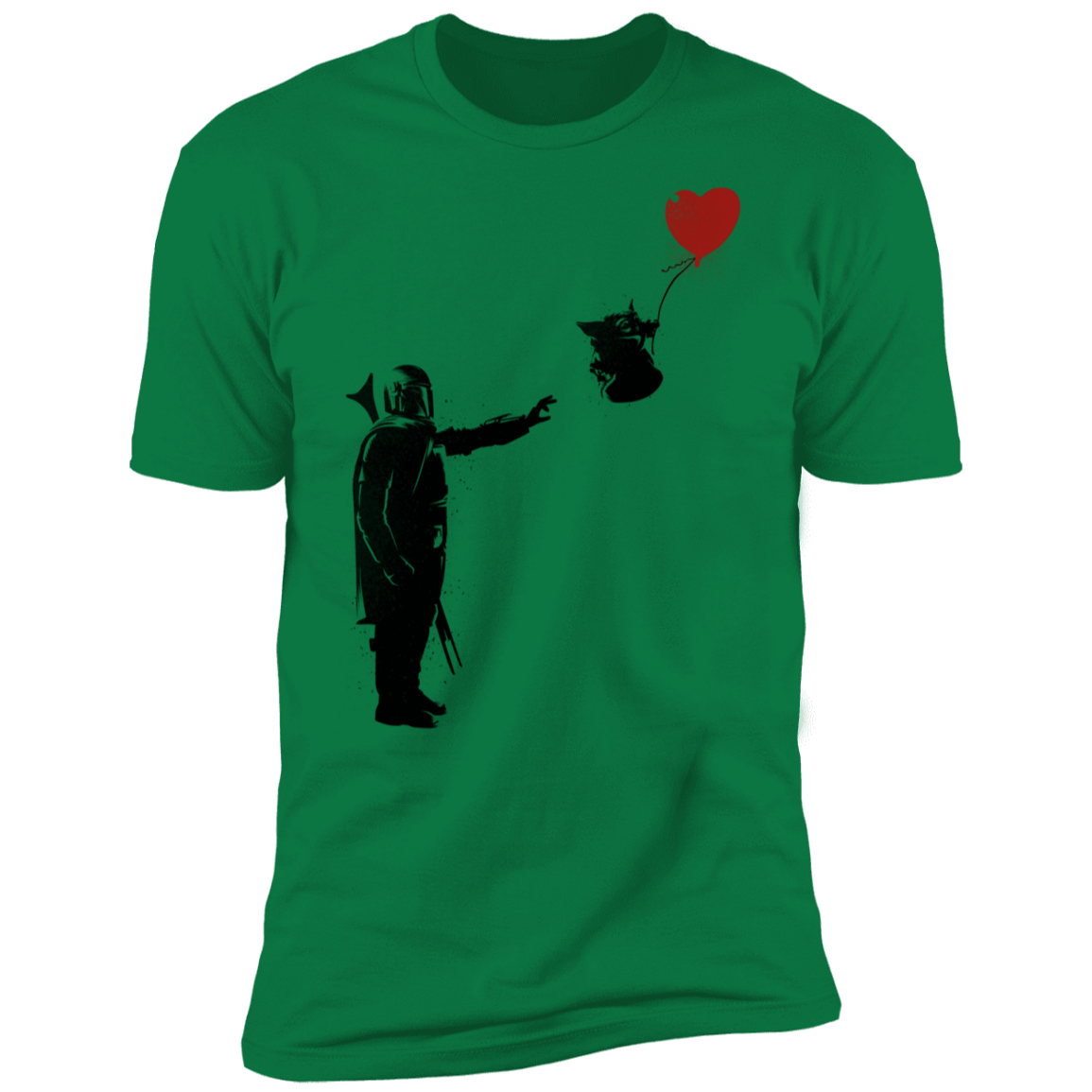 T-Shirts Kelly Green / S Banksy Baby Yoda Men's Premium T-Shirt