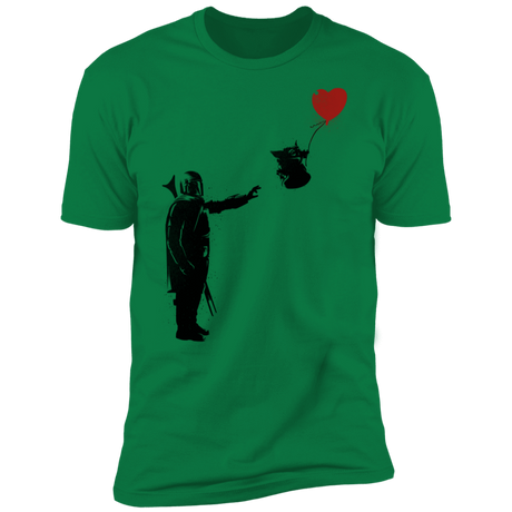 T-Shirts Kelly Green / S Banksy Baby Yoda Men's Premium T-Shirt