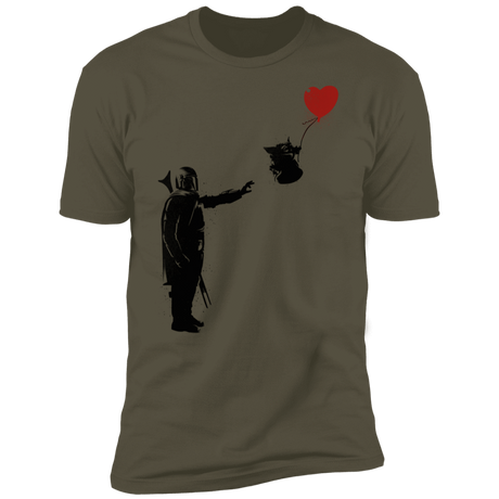 T-Shirts Military Green / S Banksy Baby Yoda Men's Premium T-Shirt