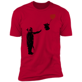 T-Shirts Red / S Banksy Baby Yoda Men's Premium T-Shirt