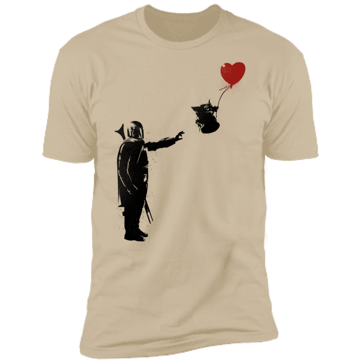 T-Shirts Sand / S Banksy Baby Yoda Men's Premium T-Shirt