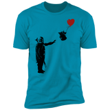 T-Shirts Turquoise / S Banksy Baby Yoda Men's Premium T-Shirt