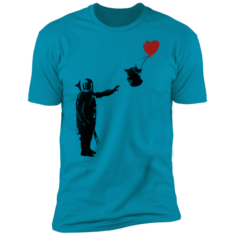 T-Shirts Turquoise / S Banksy Baby Yoda Men's Premium T-Shirt