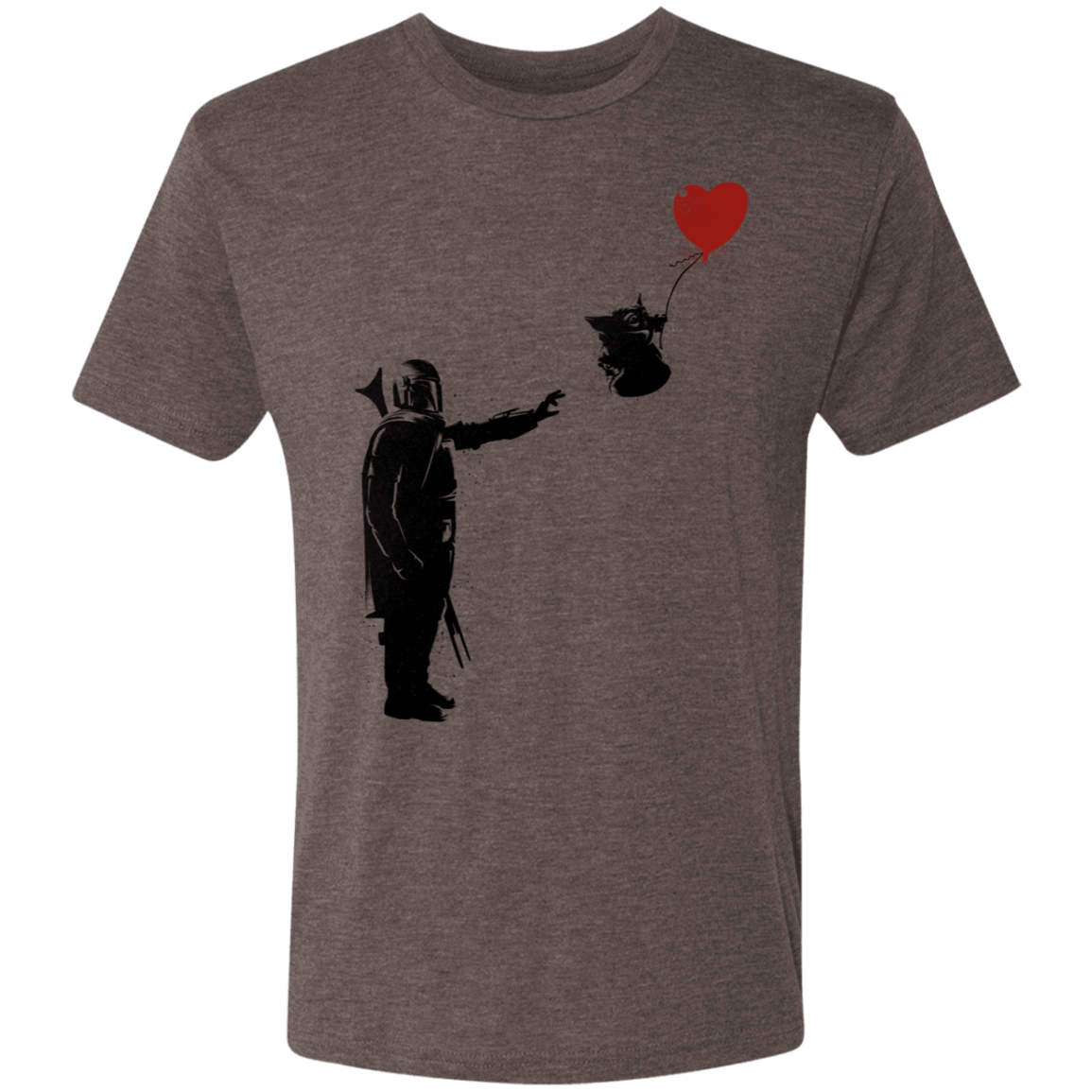 Banksy Baby Yoda Men's Triblend T-Shirt