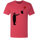 T-Shirts Vintage Red / S Banksy Baby Yoda Men's Triblend T-Shirt