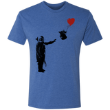T-Shirts Vintage Royal / S Banksy Baby Yoda Men's Triblend T-Shirt