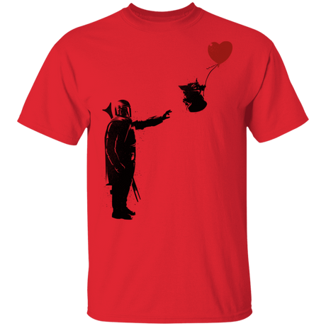 T-Shirts Red / S Banksy Baby Yoda T-Shirt