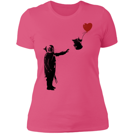T-Shirts Hot Pink / S Banksy Baby Yoda Women's Premium T-Shirt