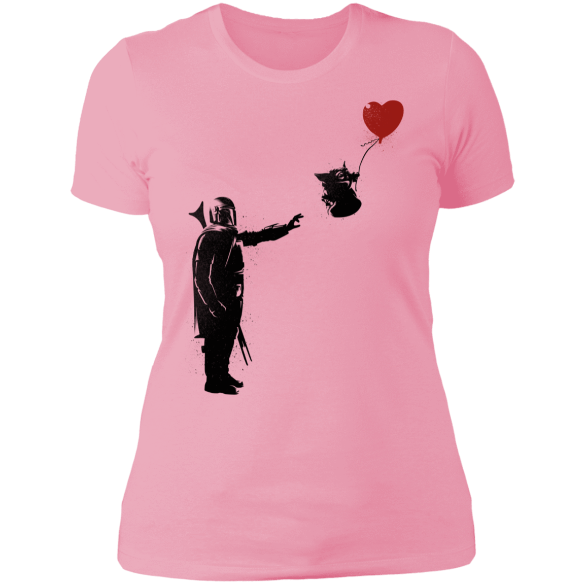 T-Shirts Light Pink / S Banksy Baby Yoda Women's Premium T-Shirt