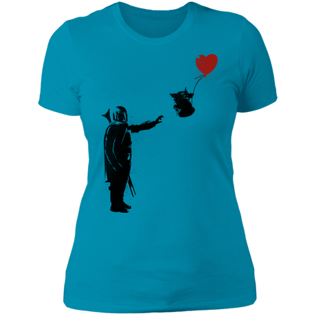 T-Shirts Turquoise / S Banksy Baby Yoda Women's Premium T-Shirt