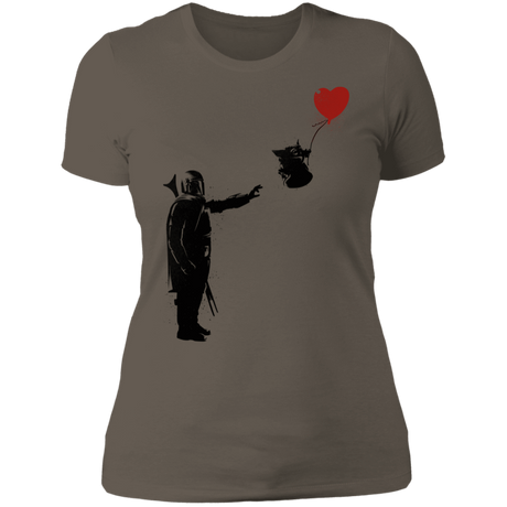 T-Shirts Warm Grey / S Banksy Baby Yoda Women's Premium T-Shirt