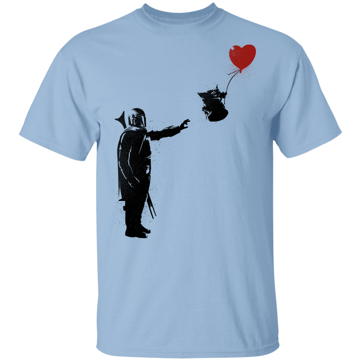 T-Shirts Light Blue / YXS Banksy Baby Yoda Youth T-Shirt