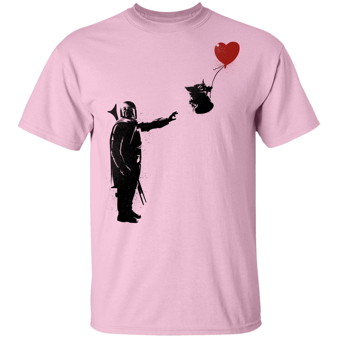 T-Shirts Light Pink / YXS Banksy Baby Yoda Youth T-Shirt