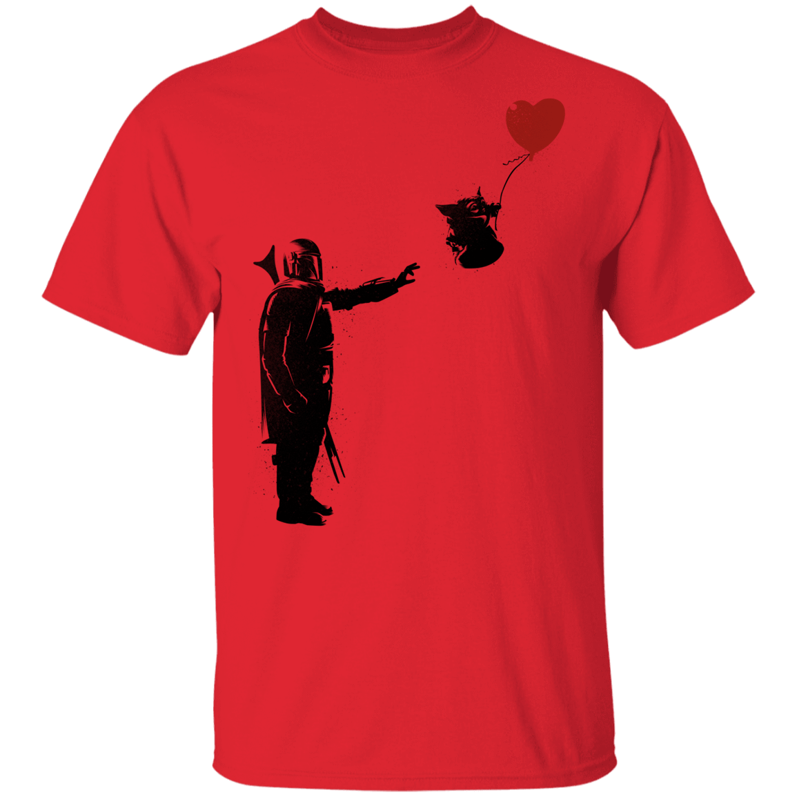 T-Shirts Red / YXS Banksy Baby Yoda Youth T-Shirt