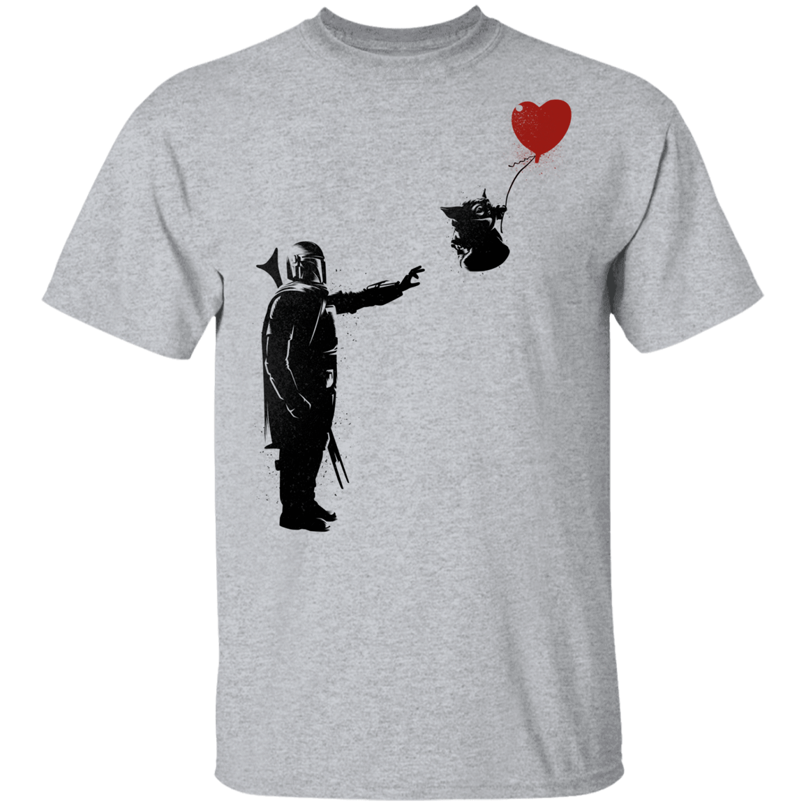 T-Shirts Sport Grey / YXS Banksy Baby Yoda Youth T-Shirt